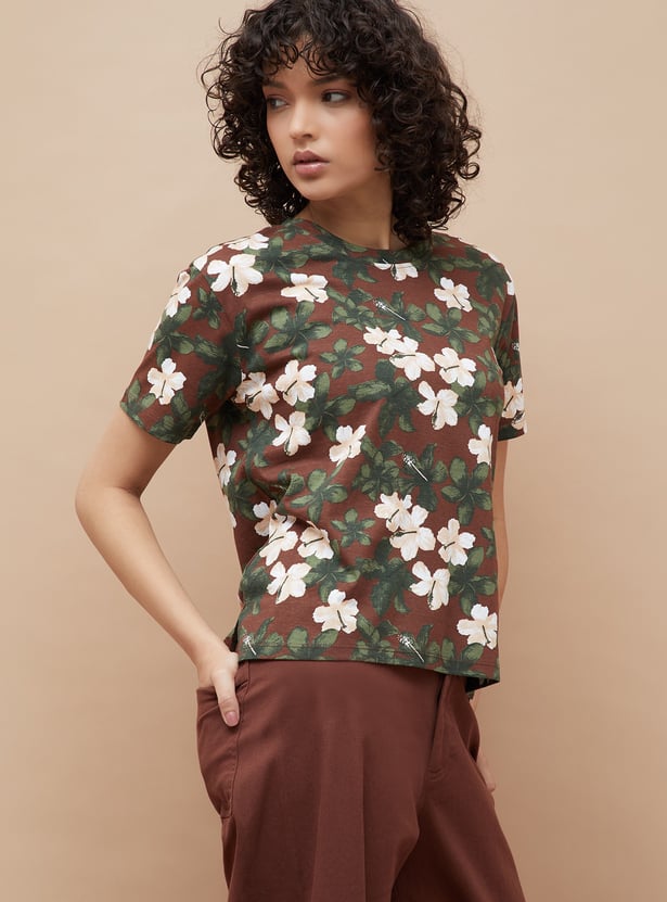 COLOUR ME Floral Print Top