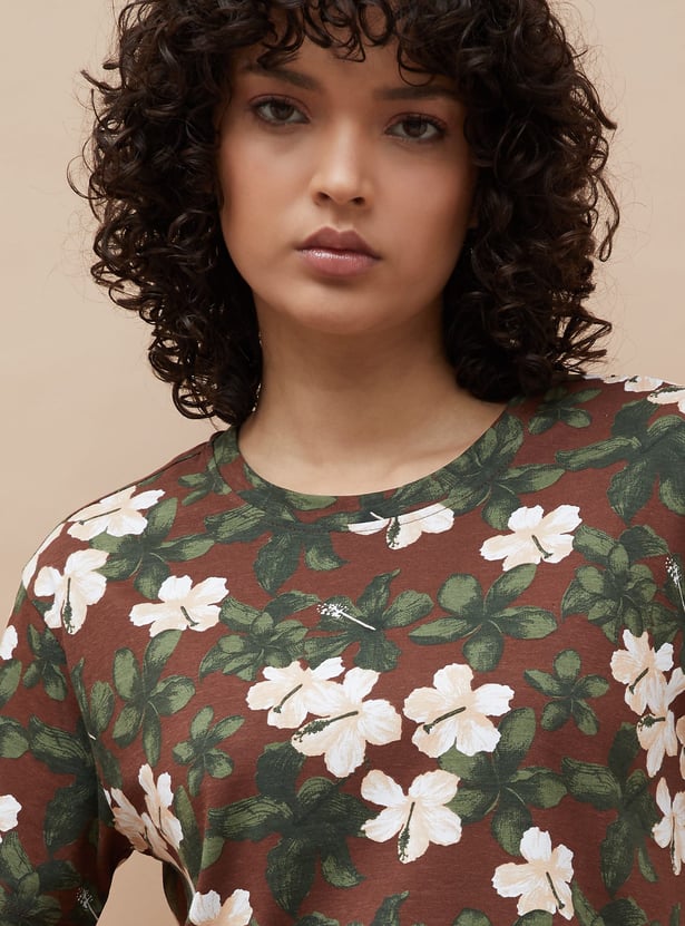 COLOUR ME Floral Print Top