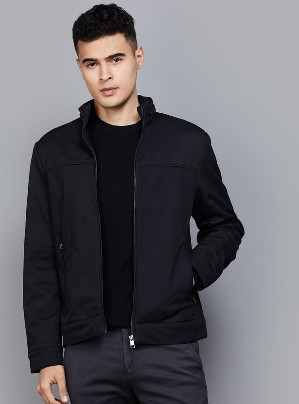 CELIO Solid Jacket with Concealed Hood