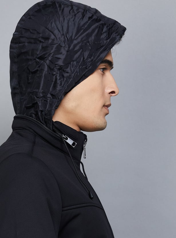 CELIO Solid Jacket with Concealed Hood