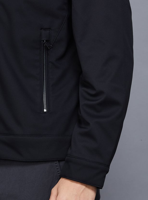 CELIO Solid Jacket with Concealed Hood