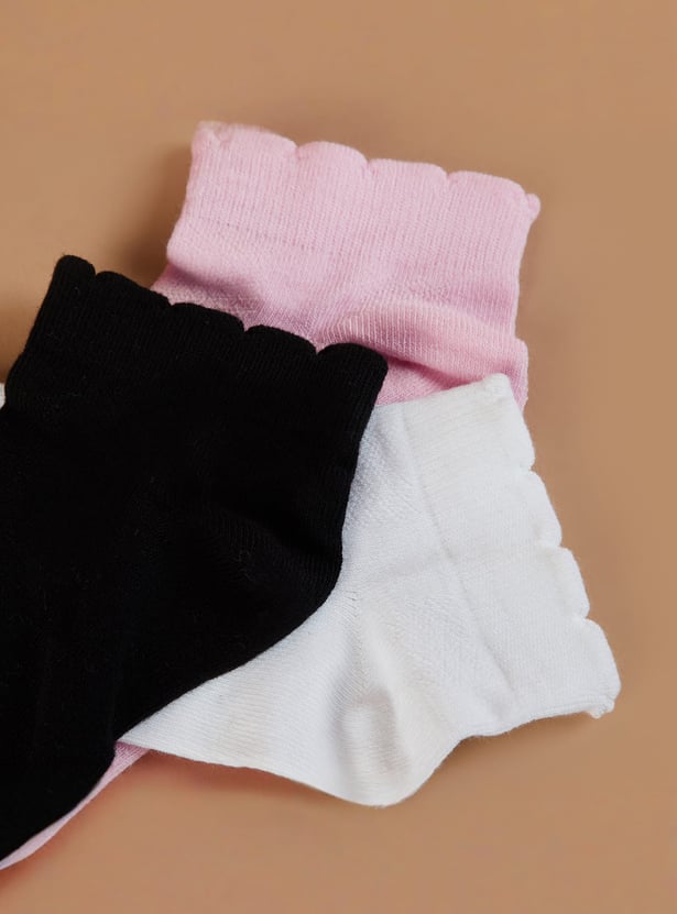 GINGER Knitted Ankle Length Socks - Pack of 3