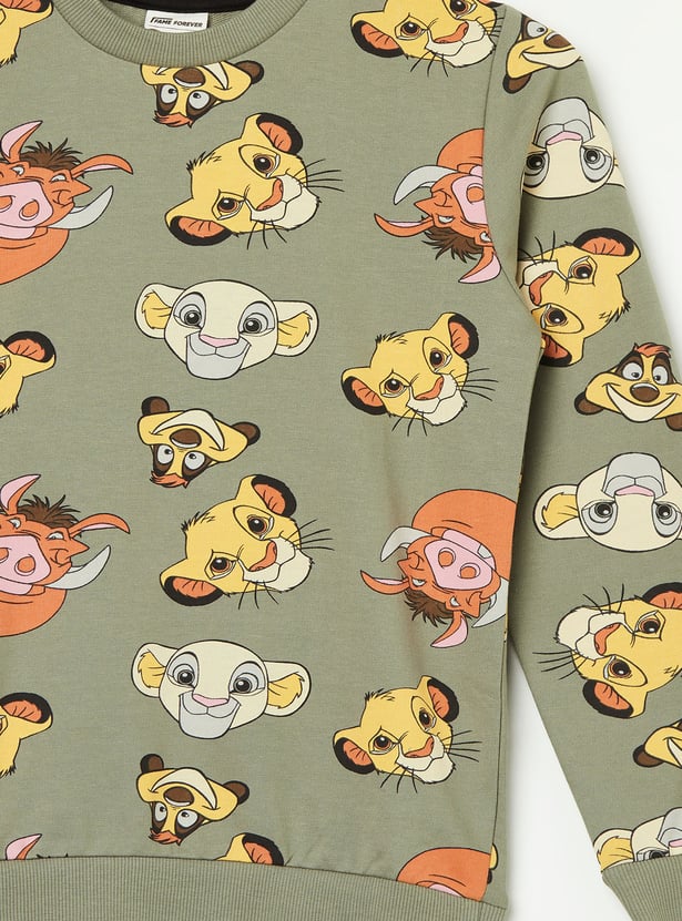 FAME FOREVER The Lion King Print Sweatshirt