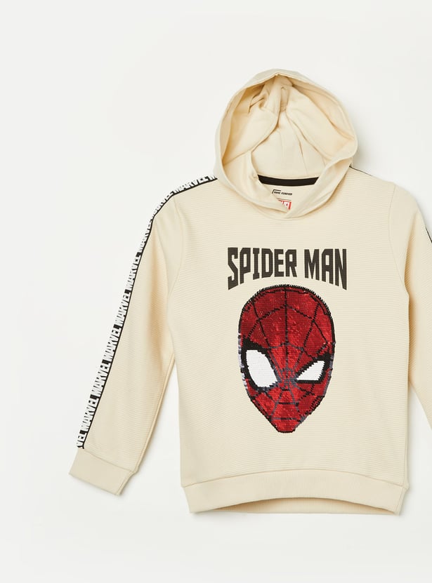 FAME FOREVER Boys Spiderman Embellished Sweatshirt