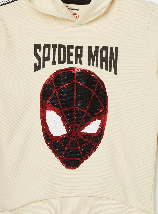 FAME FOREVER Boys Spiderman Embellished Sweatshirt