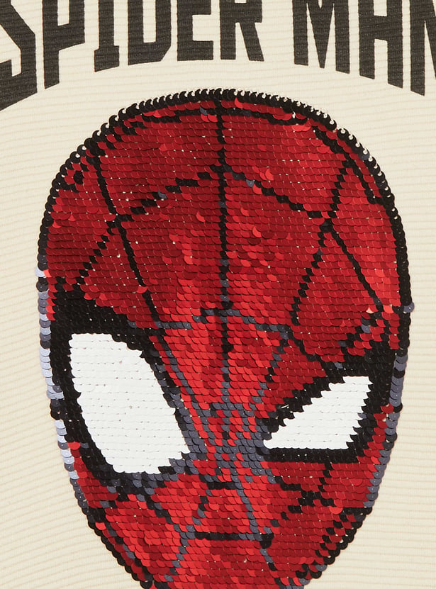 FAME FOREVER Boys Spiderman Embellished Sweatshirt