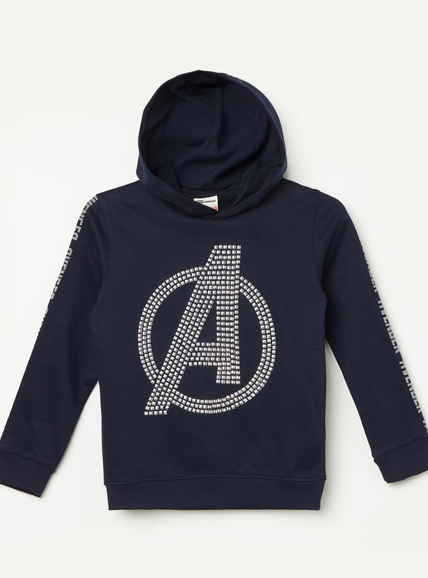 FAME FOREVER Avengers Embellished Hoodie