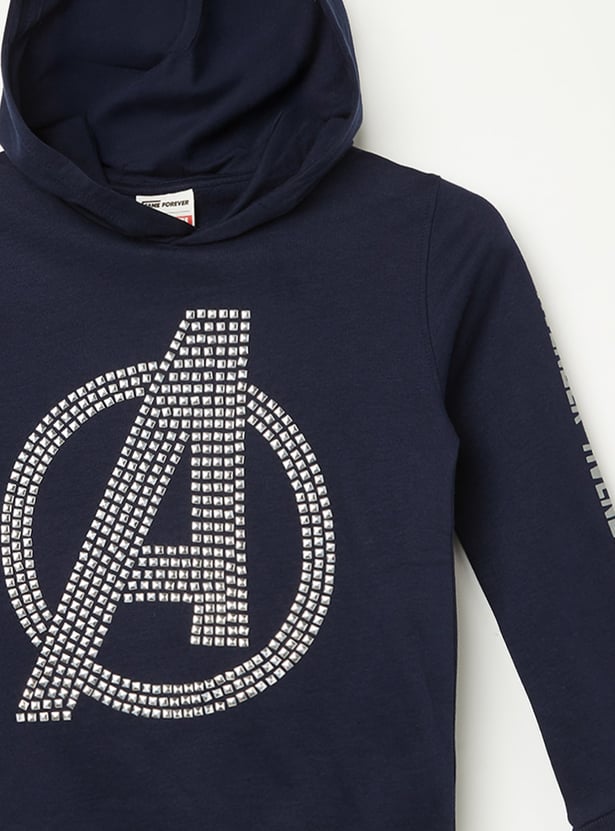 FAME FOREVER Avengers Embellished Hoodie