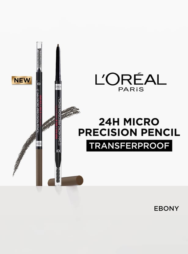 LOREAL PARIS Infallible Brows Upto 24H Micro Precision Pencil - 1.0 Ebony - 1 g