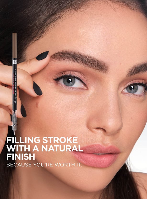 LOREAL PARIS Infallible Brows Upto 24H Micro Precision Pencil - 1.0 Ebony - 1 g