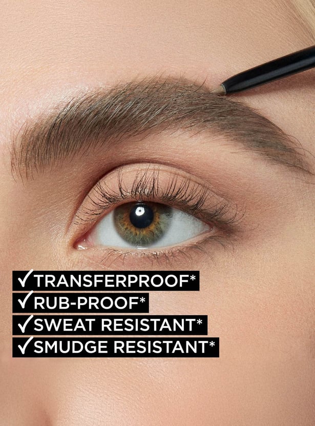 LOREAL PARIS Infallible Brows Upto 24H Micro Precision Pencil - 1.0 Ebony - 1 g
