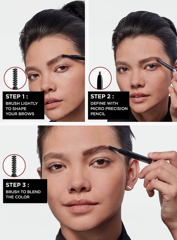 LOREAL PARIS Infallible Brows Upto 24H Micro Precision Pencil - 1.0 Ebony - 1 g