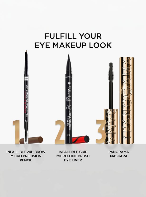 LOREAL PARIS Infallible Brows Upto 24H Micro Precision Pencil - 1.0 Ebony - 1 g