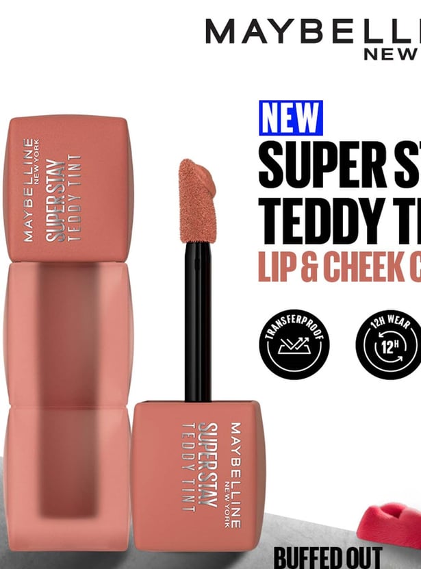 MAYBELLINE NEW YORK Superstay Lip and Cheek Colour Teddy Tint - Buffed Out - 5ml