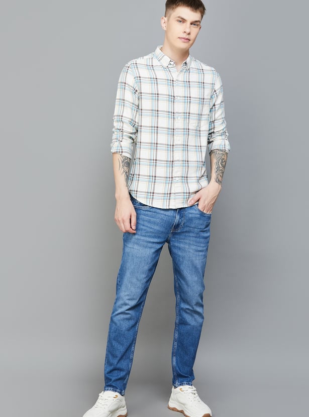 SPYKAR Checked Slim Fit Shirt