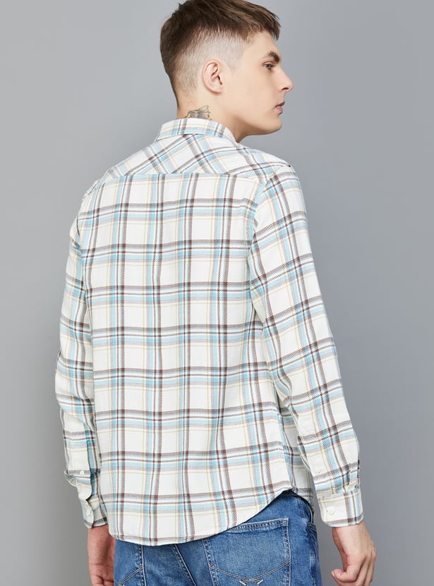 SPYKAR Checked Slim Fit Shirt