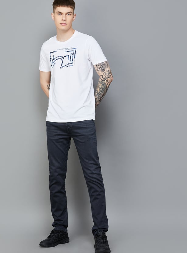 SPYKAR Abstract Print T-shirt
