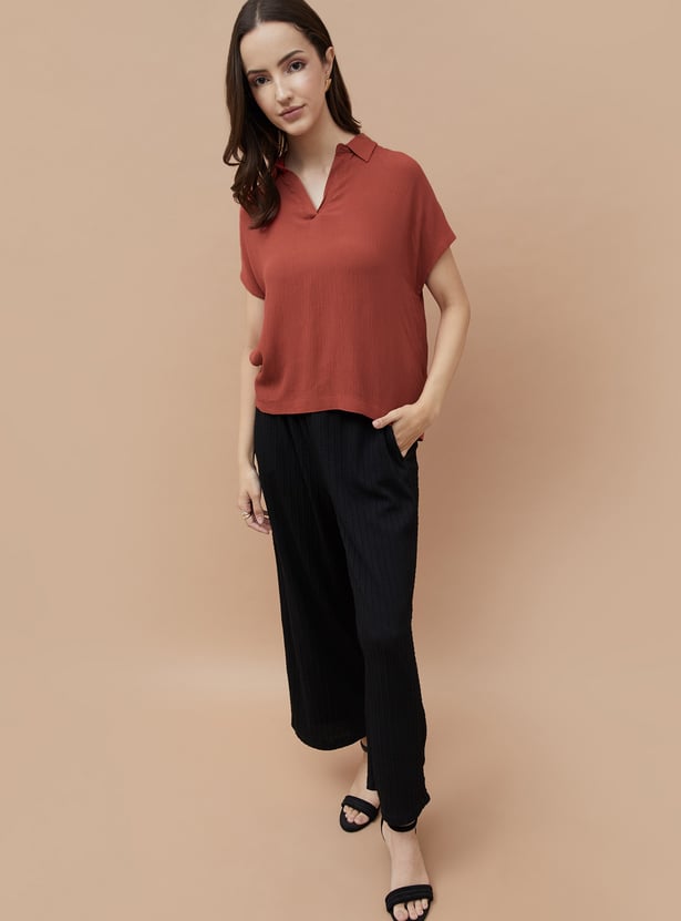 FAME FOREVER Textured Top