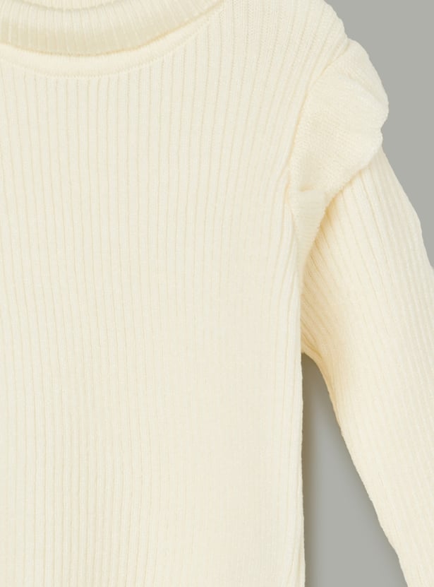 JUNIORS Girls Ribbed Sweater