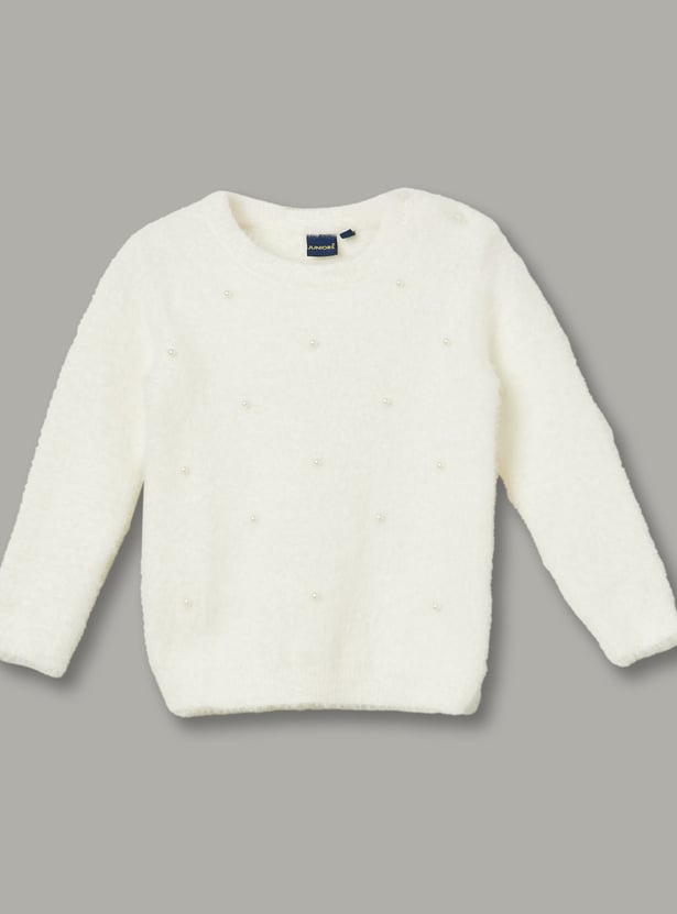 JUNIORS Girls Embellished Sweater