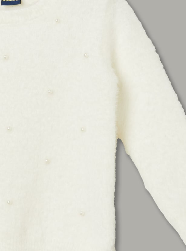JUNIORS Girls Embellished Sweater