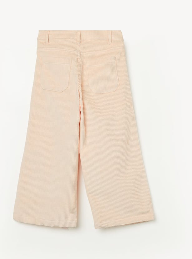 FAME FOREVER Girls Corduroy Wide-Leg Trousers
