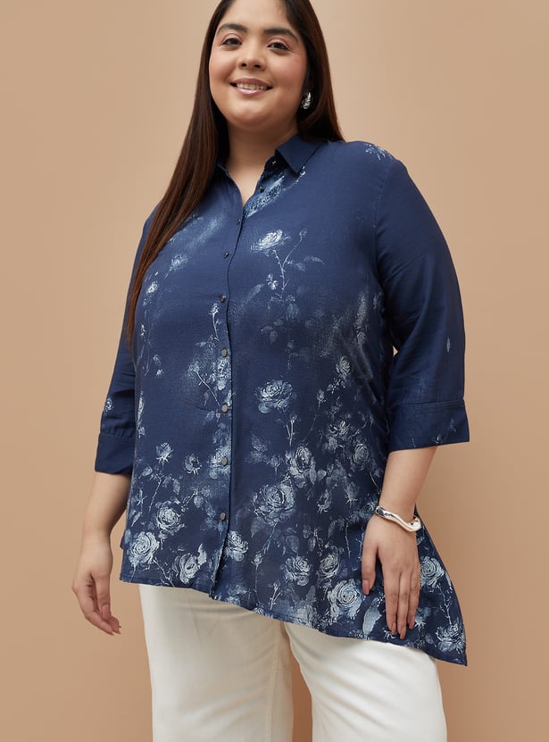 NEXUS Floral Print Shirt Style Tunic