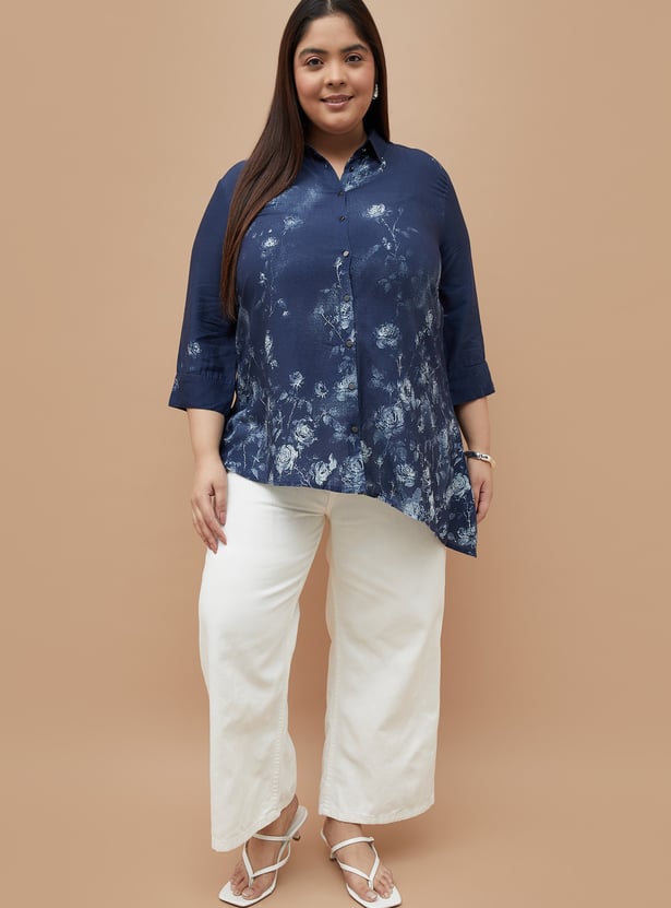 NEXUS Floral Print Shirt Style Tunic