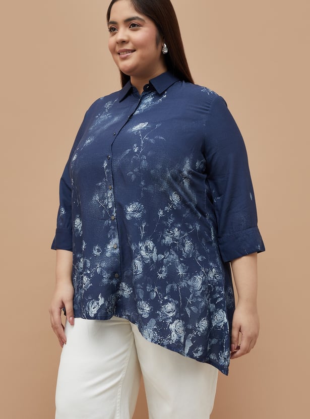 NEXUS Floral Print Shirt Style Tunic