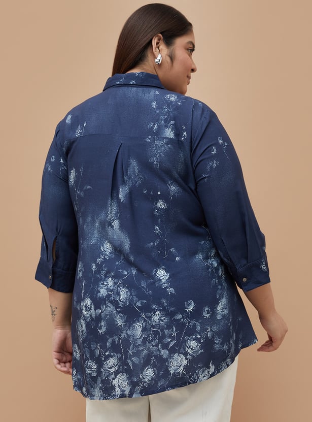 NEXUS Floral Print Shirt Style Tunic