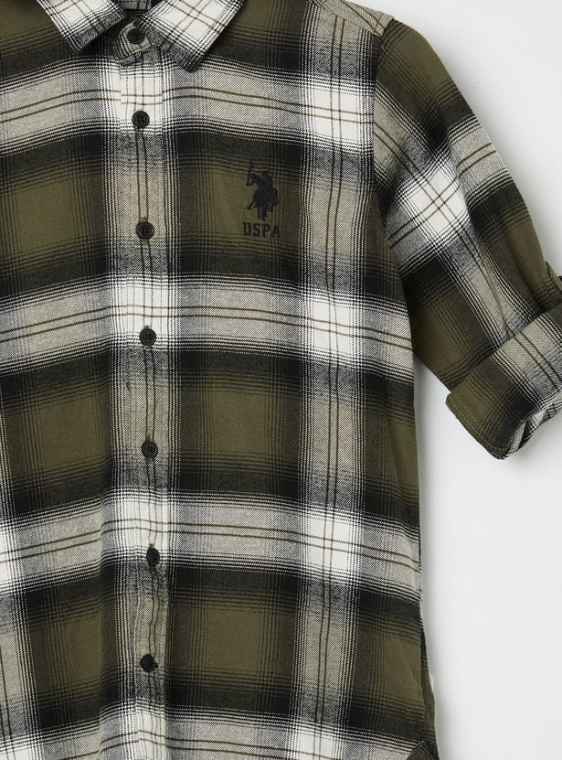 US POLO ASSN KIDS Checked Shirt