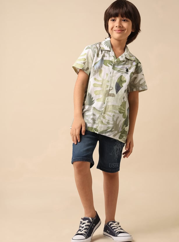 US POLO ASSN KIDS Boys Printed Shirt