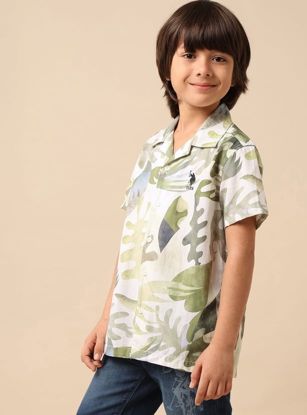 US POLO ASSN KIDS Boys Printed Shirt