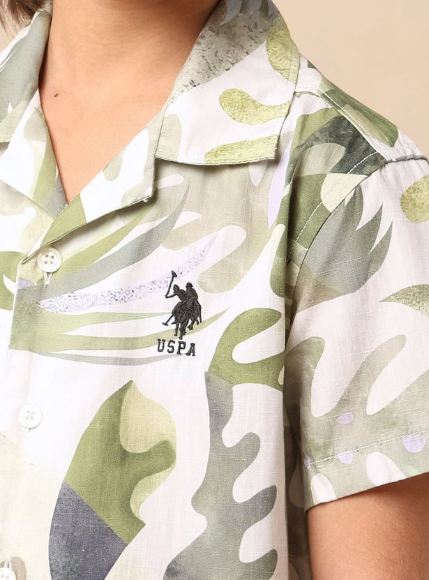 US POLO ASSN KIDS Boys Printed Shirt