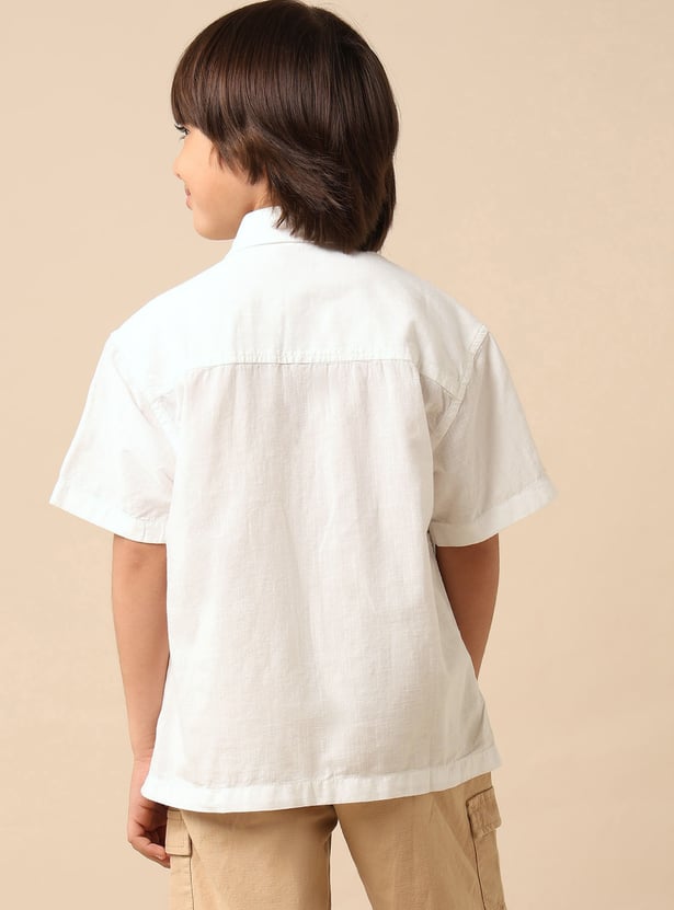 US POLO ASSN KIDS Boys Embroidered Shirt