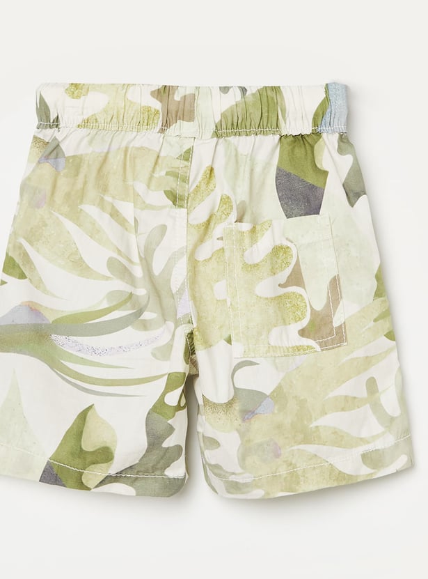 US POLO ASSN KIDS Boys Tropical Print Shorts