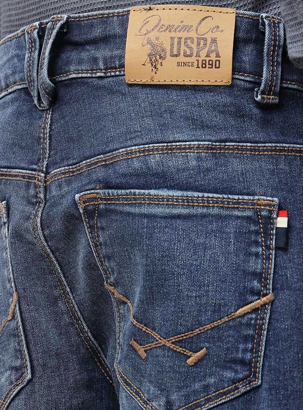 US POLO ASSN KIDS Boys Washed Relaxed Fit Jeans