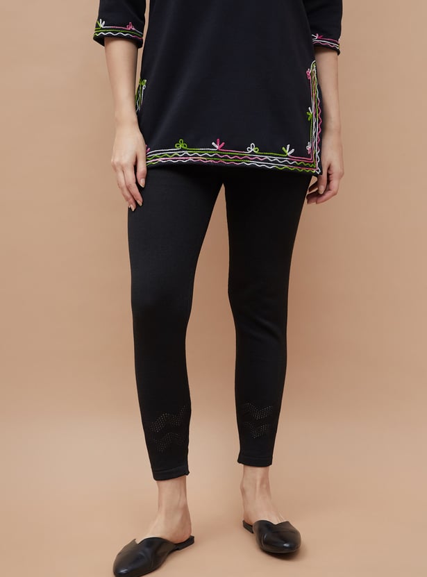 MELANGE Knitted Leggings