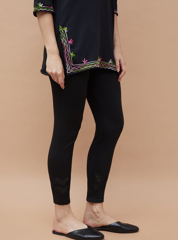 MELANGE Knitted Leggings