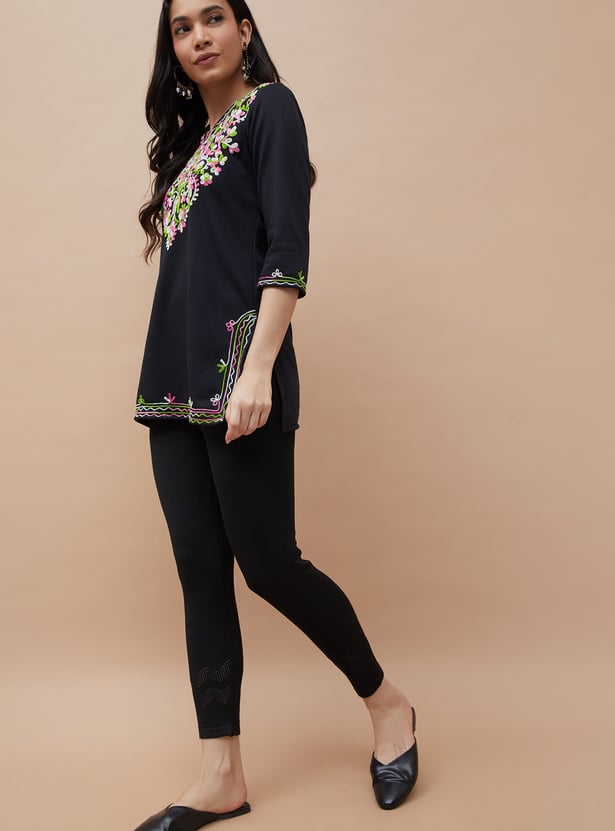 MELANGE Knitted Leggings