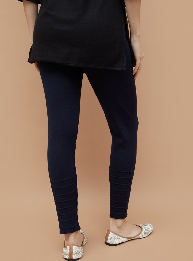 MELANGE Knitted Straight Pants
