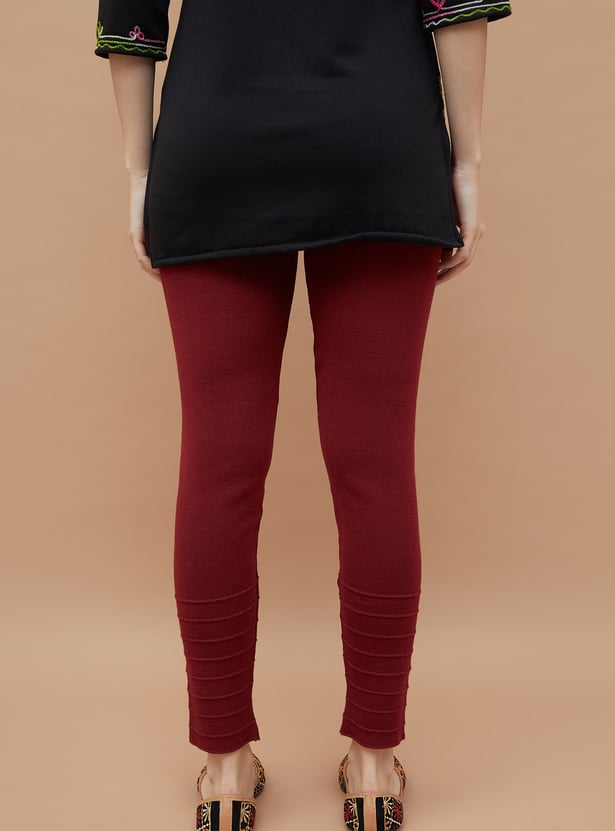MELANGE Knitted Straight Pants