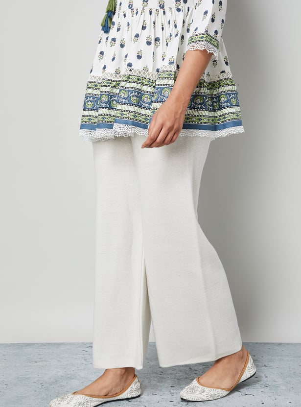 MELANGE Textured Palazzos