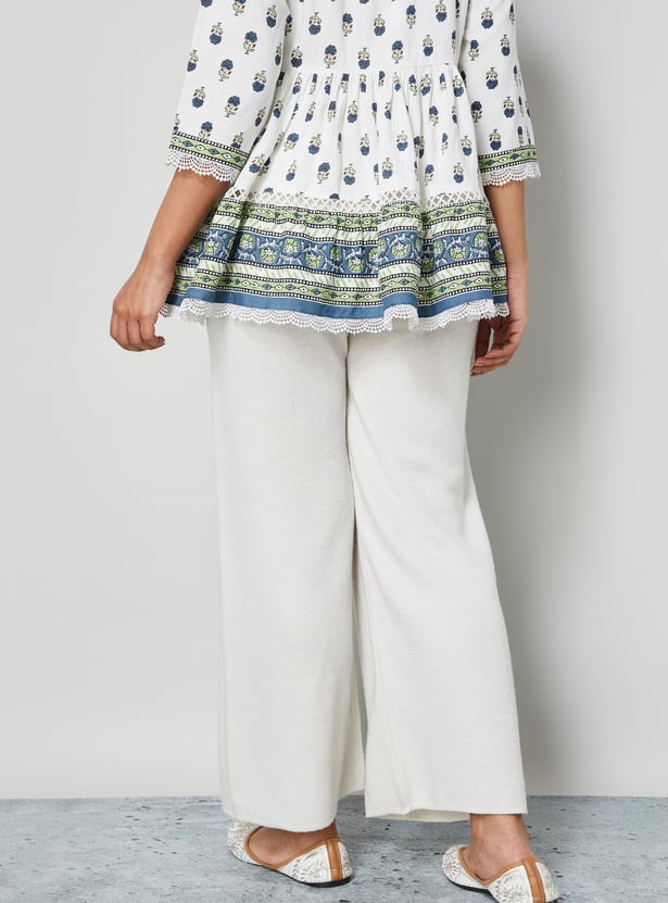 MELANGE Textured Palazzos