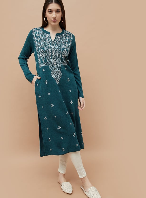 MELANGE Knitted Winterwear Kurta