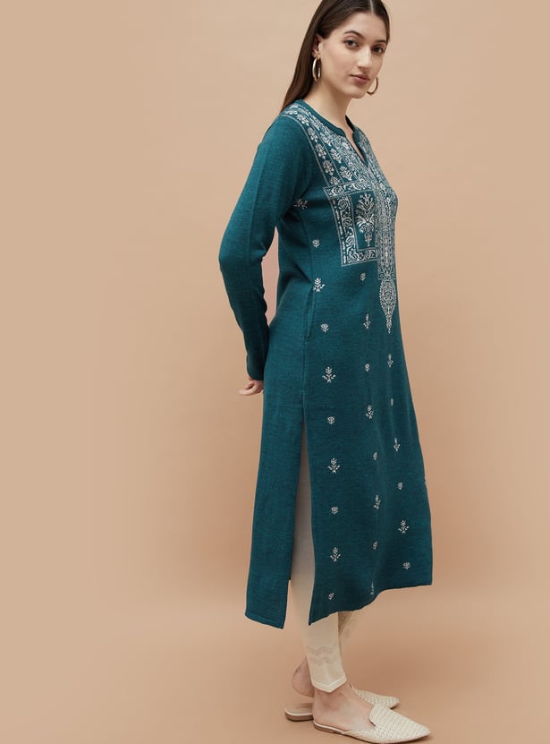 MELANGE Knitted Winterwear Kurta
