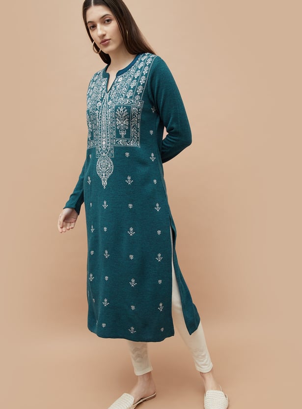 MELANGE Knitted Winterwear Kurta