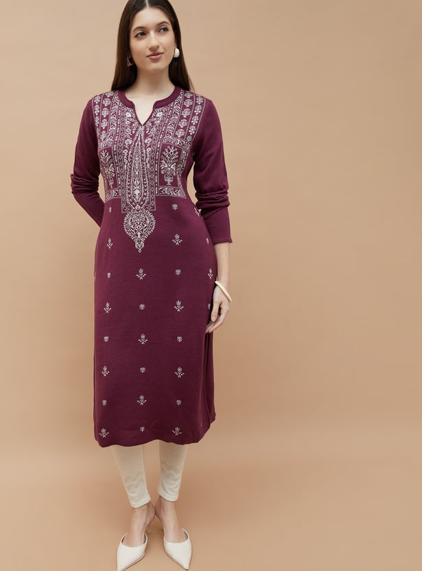 MELANGE Knitted Winterwear Kurta