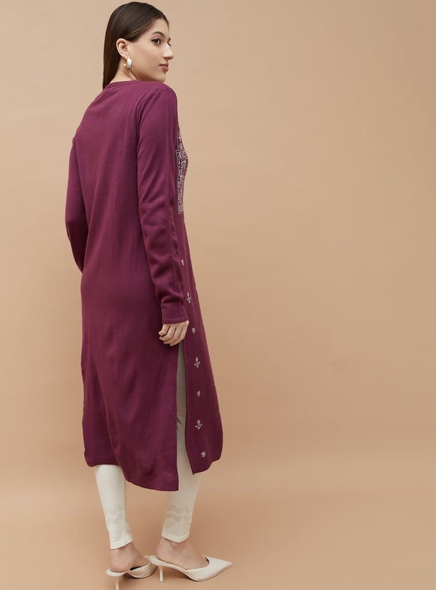 MELANGE Knitted Winterwear Kurta