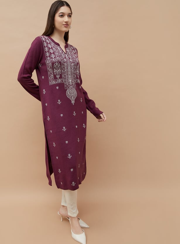 MELANGE Knitted Winterwear Kurta